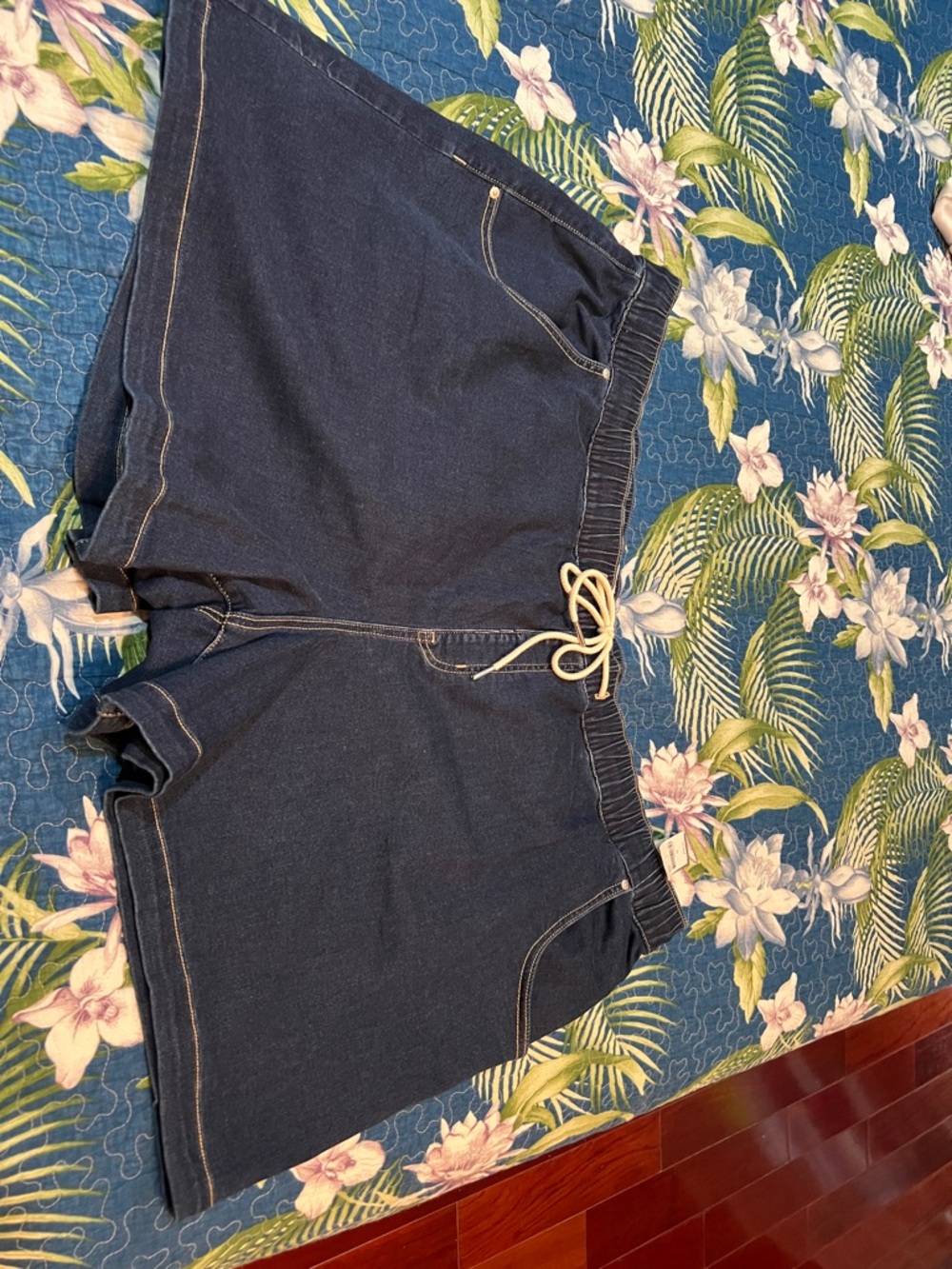 Lane Bryant Dark Blue Denim Jean Shorts